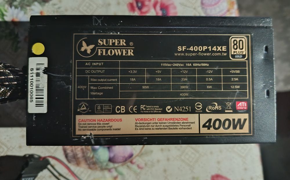 Vând sursa PC Superflow 400W