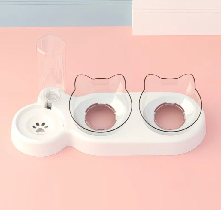 Миска для кошек с бутылкой для воды