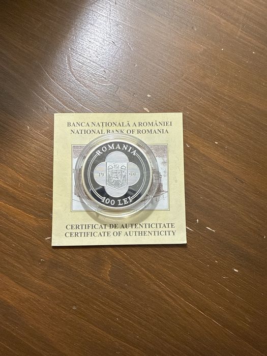 MONEDA BNR Papa Ioan Paul II in Romania 100 lei 1999