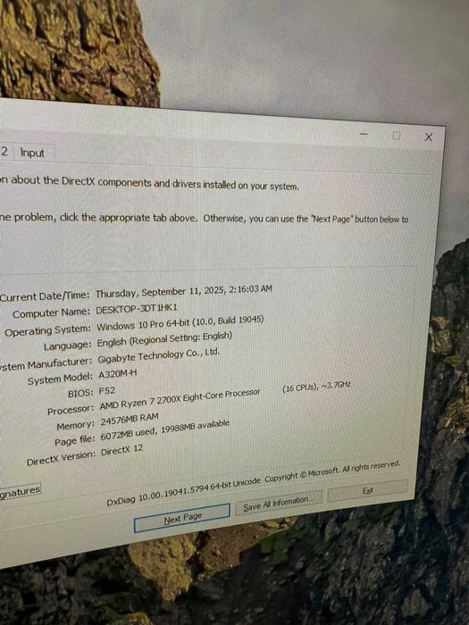 HOPE AMANET P2-PC Gaming/Amd Ryzen 7 2700x /24GB Ram/ Amd radon Rx5500