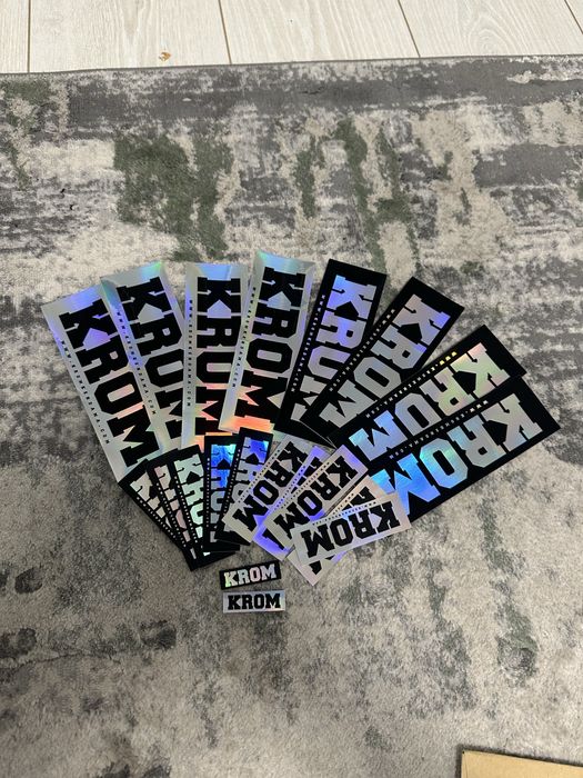 Stickere KROM originale - sticker pack holografic pentru kendama, etc
