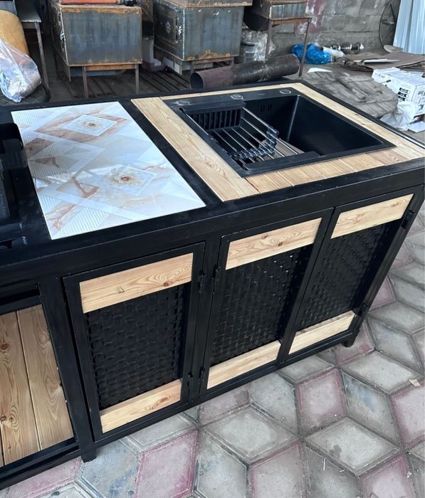 Мангальный комплекс в стиле лофт