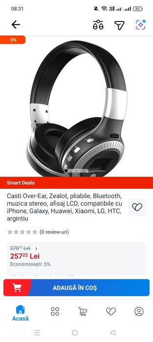 Căști wireless OneOdio și ZeaLot.