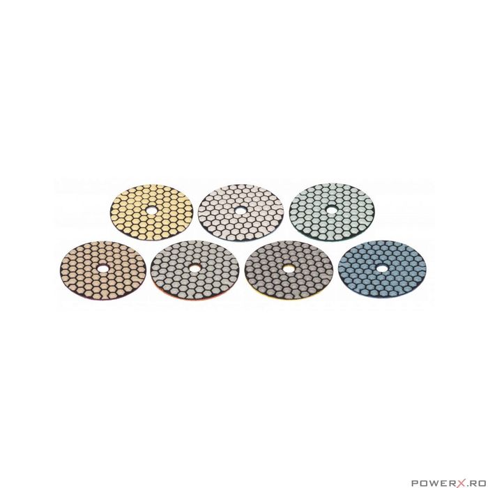 Set 7 discuri diamantate pentru slefuit Granulație