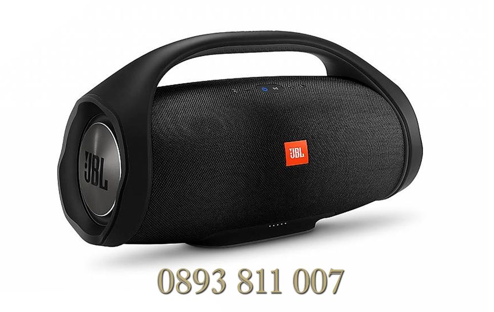 ПРОМО! 2х20в JBL BOOMBOX МОЩЕН БАС преносима стерео колонка с батерия