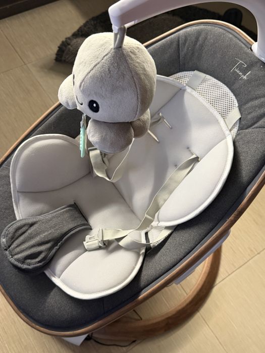 Бебешка електрическа люлка Cangaroo Triumph, сива