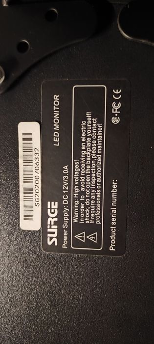 Монитор SURGE, Full HD, 60 Гц.