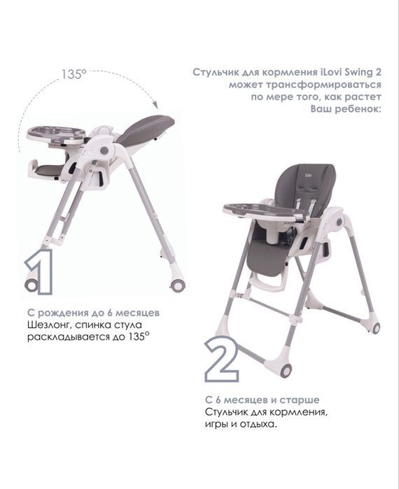 Стульчик для кормления ILOVI 2