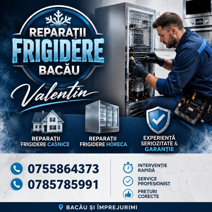 Reparații frigidere  Bacău
