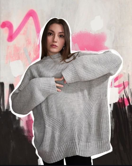 Свитер машинной вязки