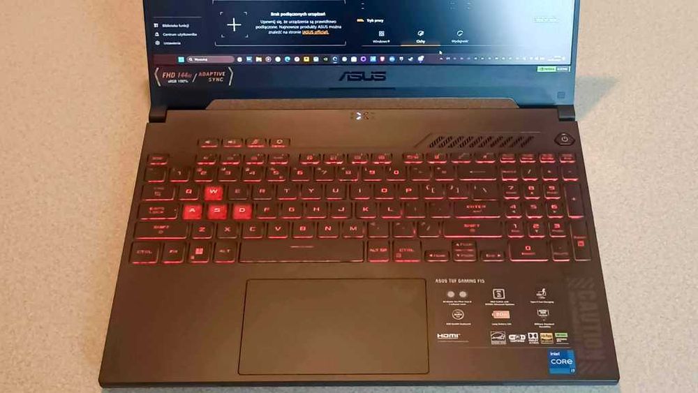 Laptop gaming Asus TUF F15 - i7 14650HX 5.20 GHz, NVIDIA GeForce RTX 5070, 32GB RAM, 2TB SSD impecabil ca nou