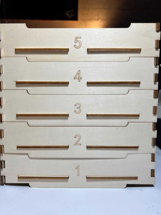 Кутия за сортиране на блокчета Lego с 4 тави за любители на Lego