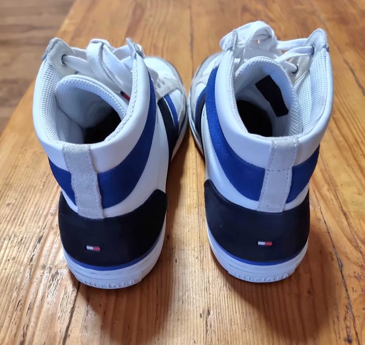 Hi Top Leather Sneakers Barbati Tommy Hilfiger Size 44