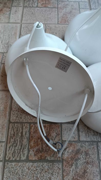 Алуминиев лампион пендел лампа абажур осветително тяло тройка