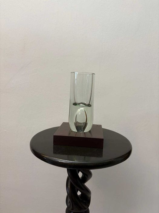 Piesa cristal Aseda Glasbruk, dizainer Bo Borgstrom bielouri bibelou