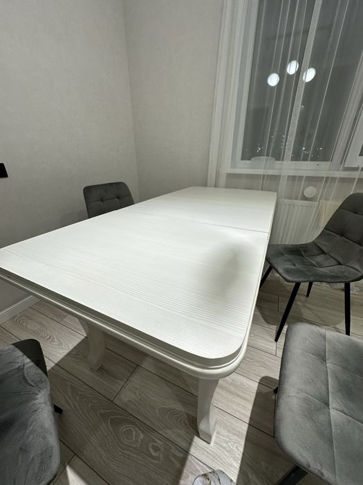 Стол обеденный раскладной прочный