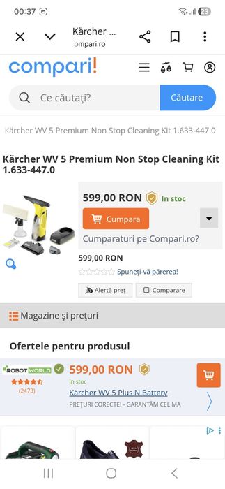Curatator geamuri Karcher wv5 premium