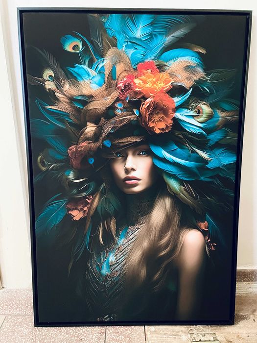 Vând tablou canvas cu ramă, model Portrait 92,5 cm x 62,5 cm