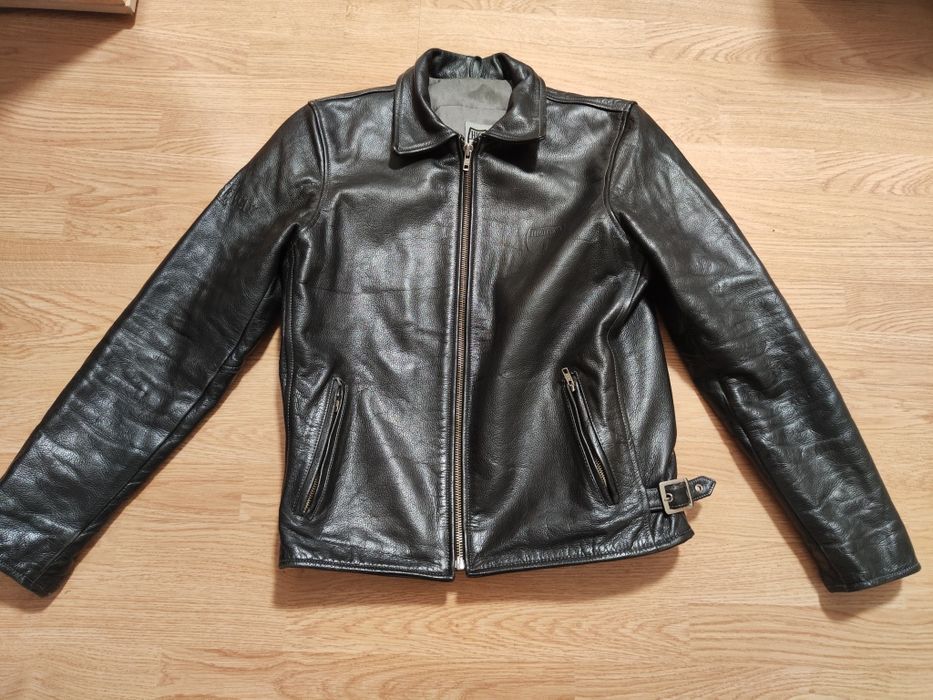 Jeaca piele  S  si trei pantaloni piele moto original  M