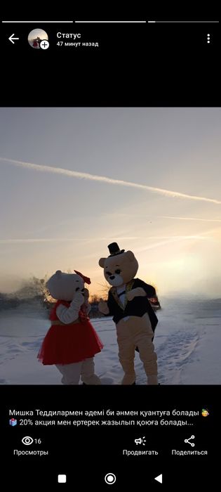 Мишка Тедди в аренду