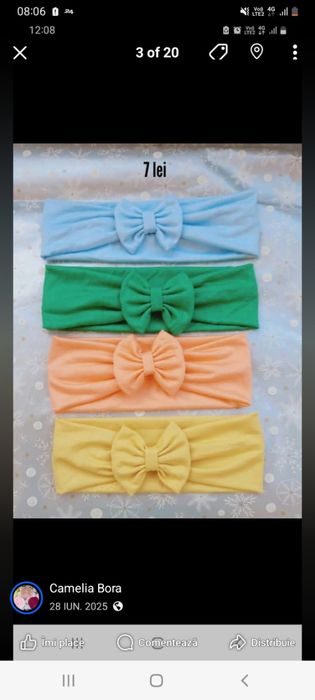Turbane bumbac elastic 4 buc la 50 lei