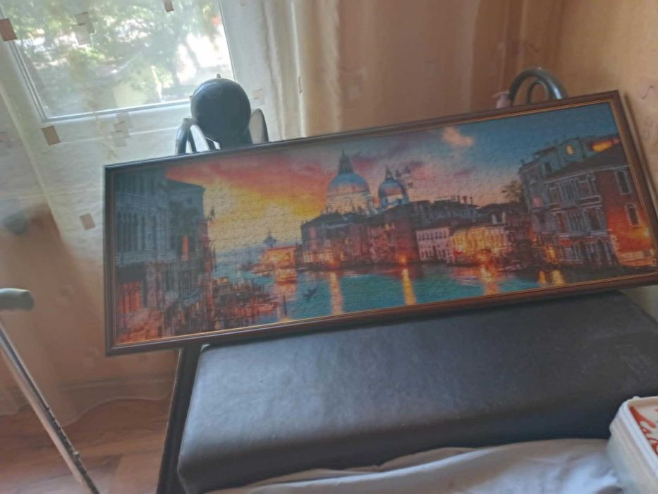 Продавам картина-пъзел ЗАЛЕЗ НАД ВЕНЕЦИЯ