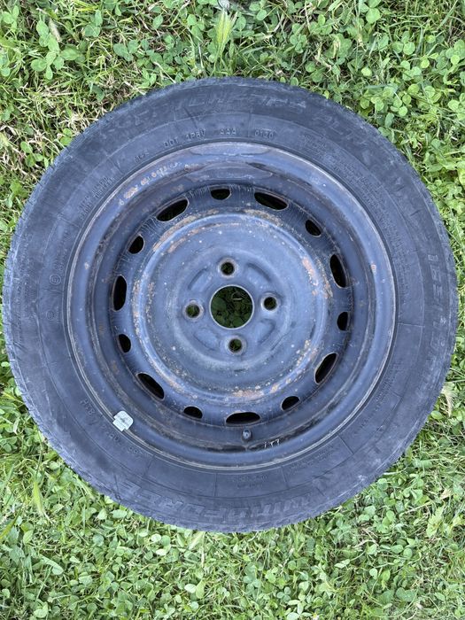 4 бр. стоманени джанти 14” 6J 4x100 с гуми 165/70 R14