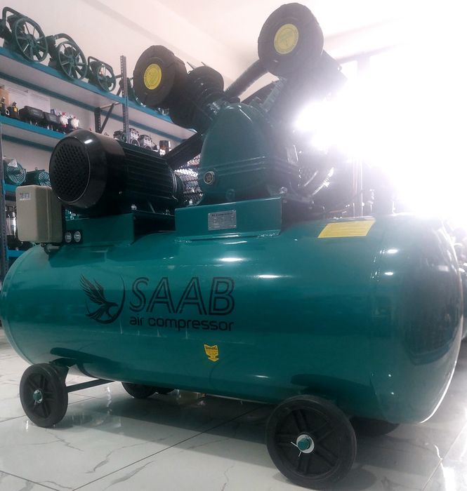 Компрессор воздушный поршневой Saab 150L kompressor porshenli 12.5bar