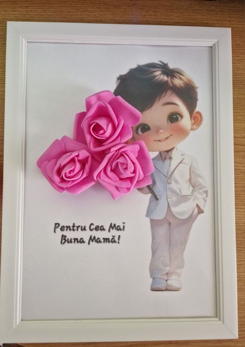 Tablouri a4  cu flori eterne
Pentru Mama,Bunica,Învățătoare, Dirigin