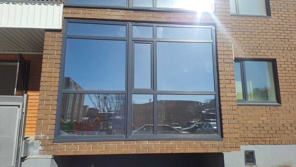 Балконное окно лоджия витраж