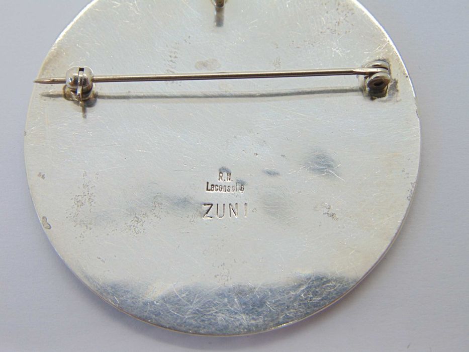 Brosa pandantiv mare din argint Ruddell Nancy Laconsello Zuni