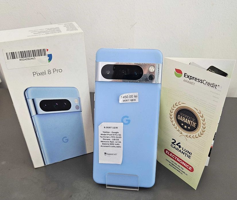 Telefon Google Pixel 8 Pro 5G (AG32 B35307.1-ag35) 2 ANI GARANTIE!
