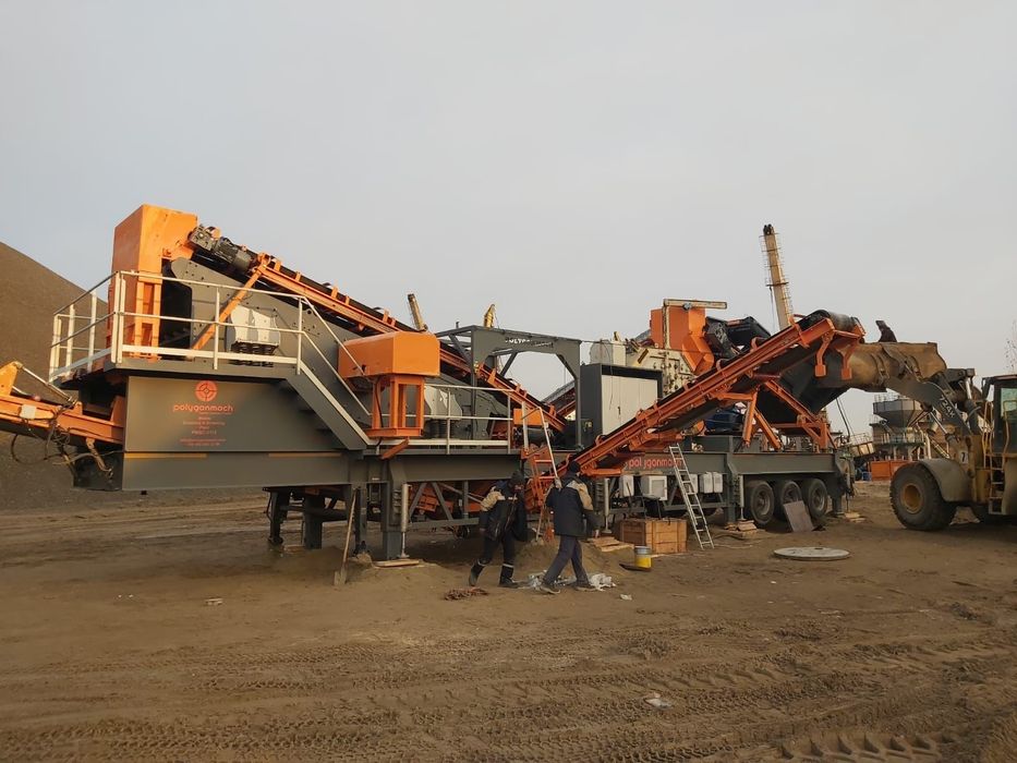 Мобилная щековая дробилка