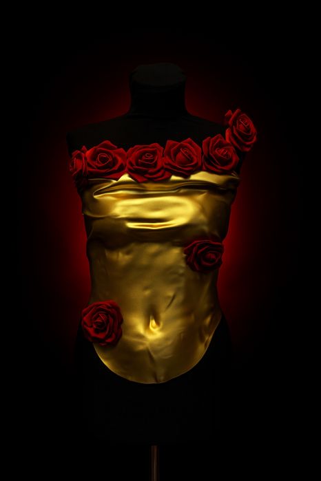 Corset Auriu lucrat manual - Lussy