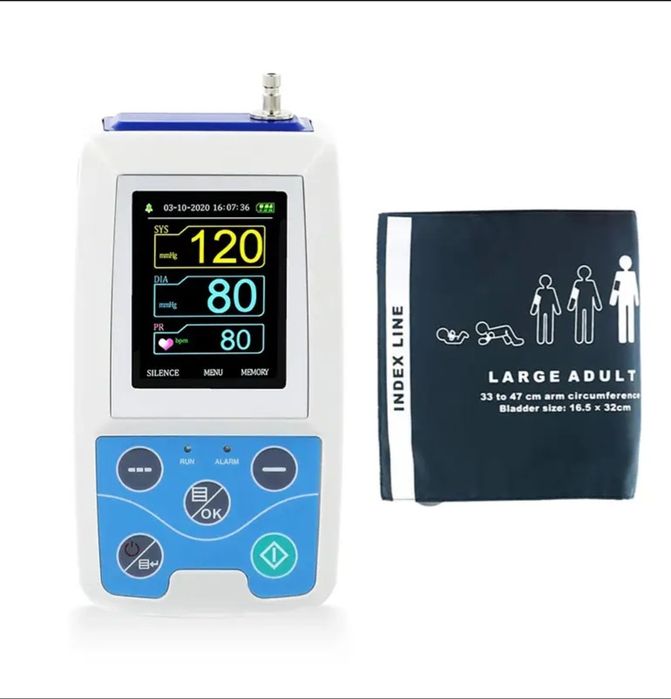 СМАД NIBP CONTEC ABPM50 sutkalik qon bosim monitoringi