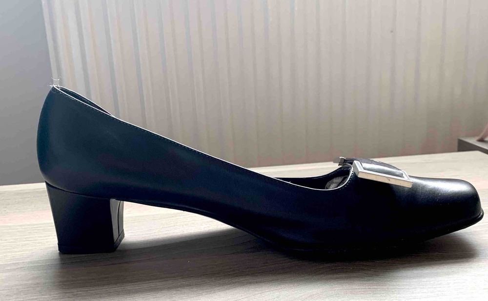 SALVATORE FERRAGAMO Superbi Pantofi Vintage Fashion Piele Negru UK