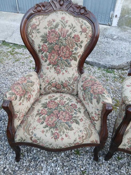 Canapea cu 2 Fotolii Stil Luigi Filippo