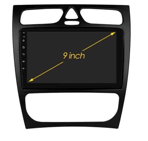 Мултимедия 9" ANDROID 14 за MERCEDES W203 W209 C Class DSP RDS CARPLAY