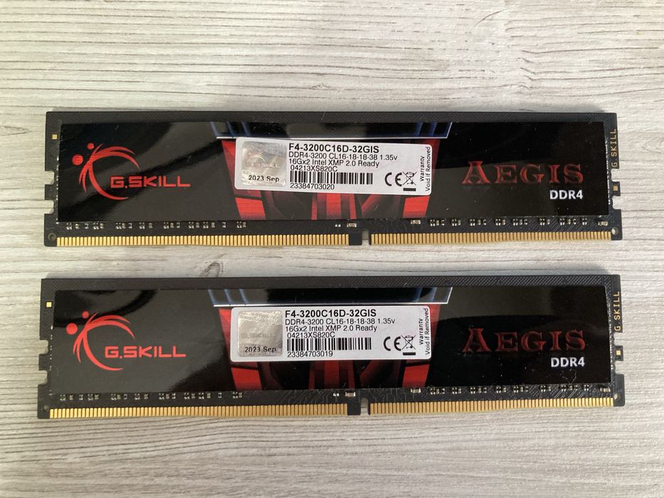 Memorie G.Skill Aegis 32GB DDR4 3200MHz CL16 Dual Channel Kit [2x16GB]