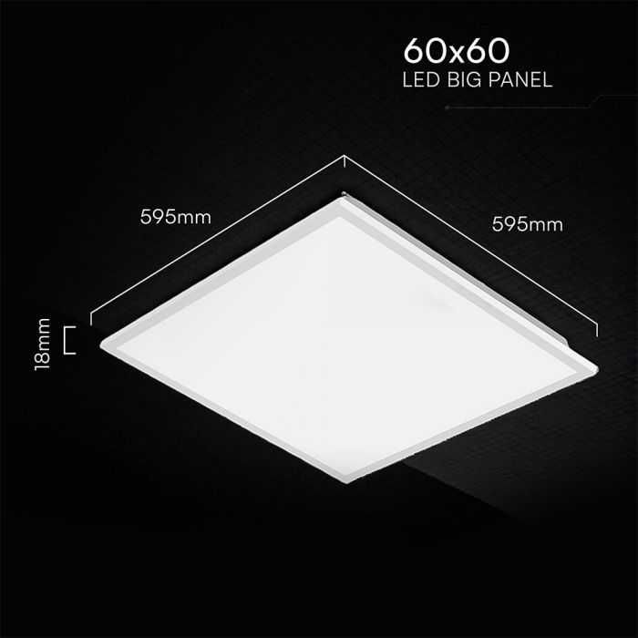 LED Панел 40W 600 x 600mm BACKLIT 120Lum/W - 3 Години Гаранция