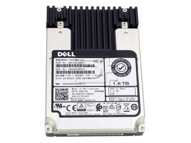 SSD Server SAS 2.5" Dell 1.6TB 12Gbps | Nou in plastic bag