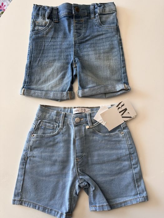 Детски къси дънкови панталони Zara и суитчер  Оkaidi, детски блузи