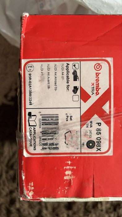 Plăcuțe frână Brembo Audi A4