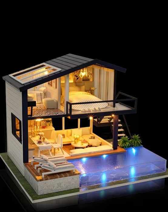 LED Yoritgichli Miniatyura Villa Uy