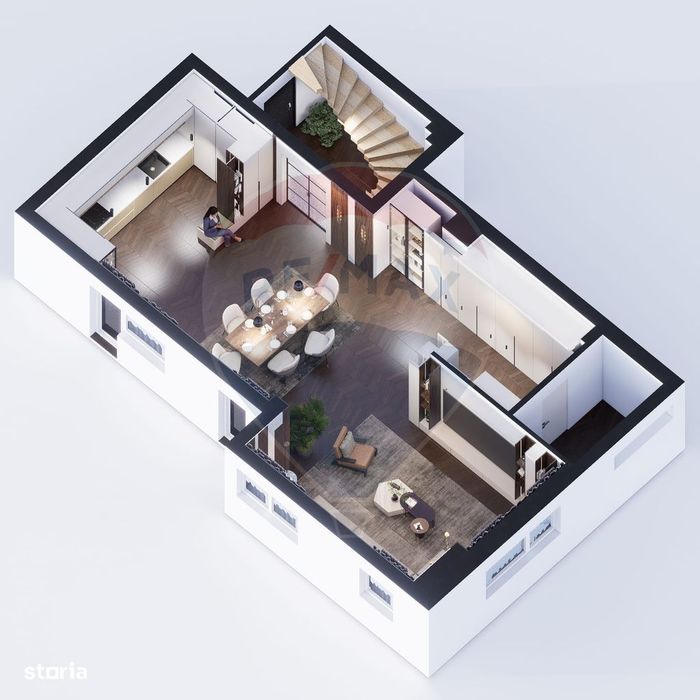 Apartament semifinisat, de Lux, zona semicentrală, 248mp SC, 154mp SU