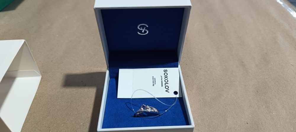 Sokolov золото с сапфиром