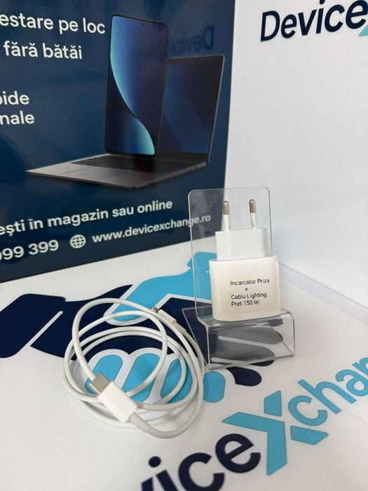 Incarcator Retea original Apple 20W USB C + Cablu Lighting