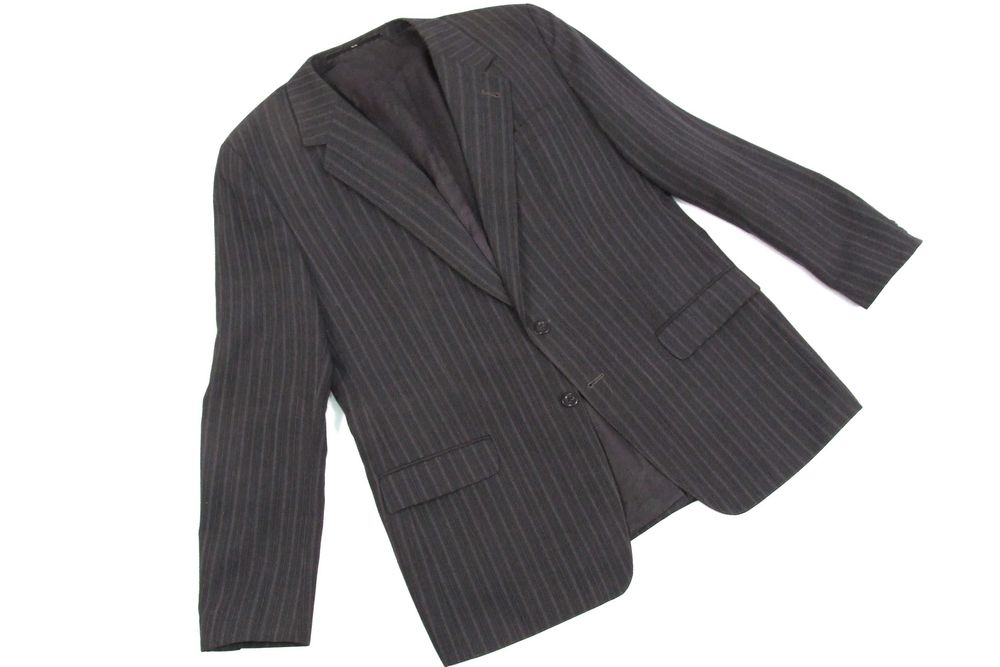 SACOU barbati, mas 54, stofa nuante gri cu linii discrete, ca NOU