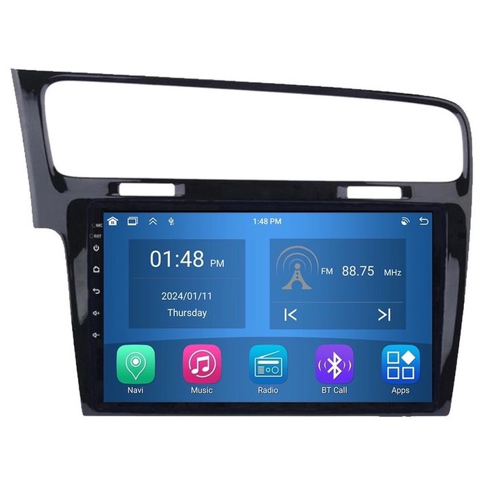VW Golf 7 2012-2020, QLED 2K екран, 10 инча, 8 ядра, 256GB, 8GB RAM