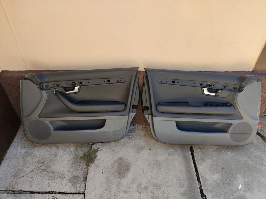 Fete portiera portiere fata spate stanga dreapta negre cu gri Seat Exeo Audi A4 B6 B7 3R1867105 / 3R0867306